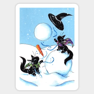 Snow in Salem Sticker